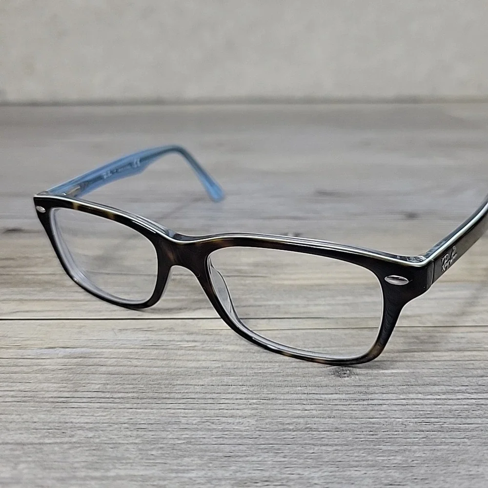 Ray-Ban RB1531 3701 Eyeglasses Frames Junior Tortoise‎ Blue Optical  48-16-130
